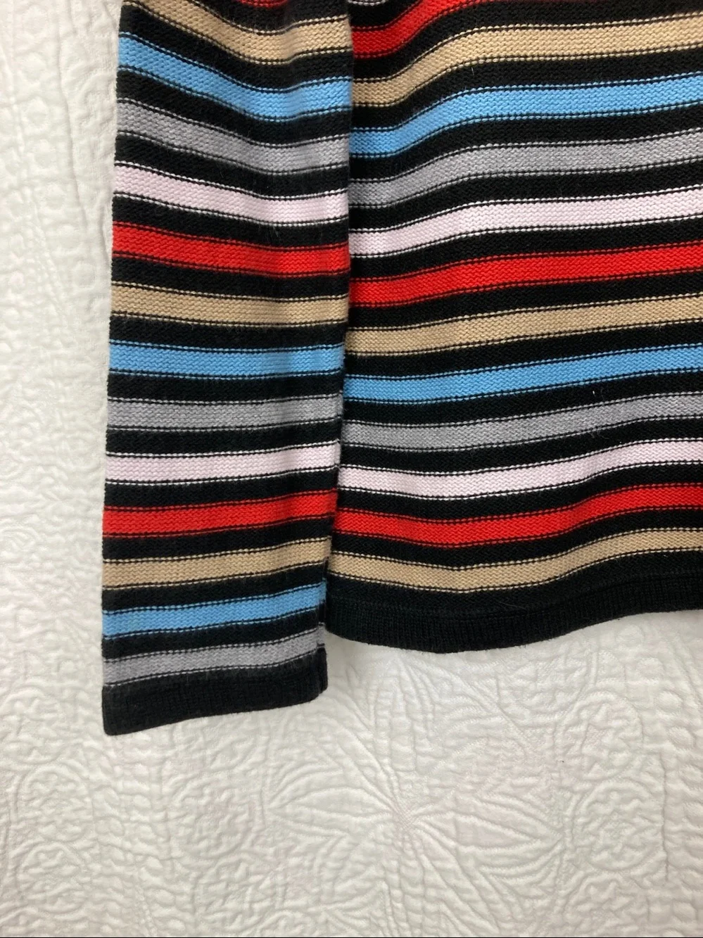 Liz Claiborne Striped Cardigan Women’s sz Medium Cotton